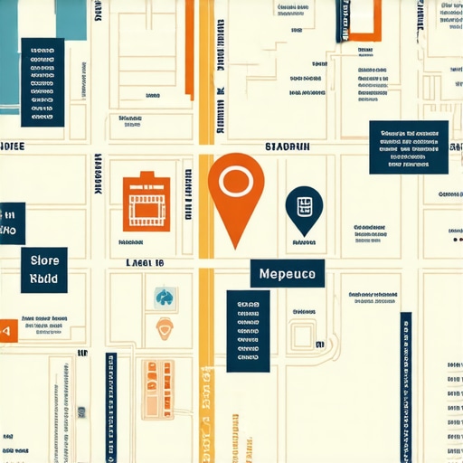 Advanced Local Map Optimization Strategies Illustration of a digital map emphasizing micro-moments and hyper-local SEO techniques.