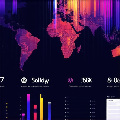 Local Map Engagement Metrics Dashboard A dashboard showing analytics data for local map rankings and user engagement