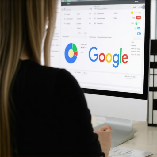 SEO expert reviewing local business profile on computer