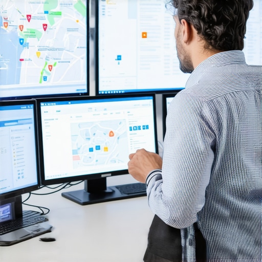 Team of experts working on map optimization strategies.