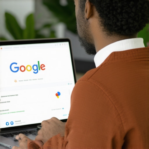 Optimizing Your Google Maps Listing Business owner working on Google My Business profile on a laptop