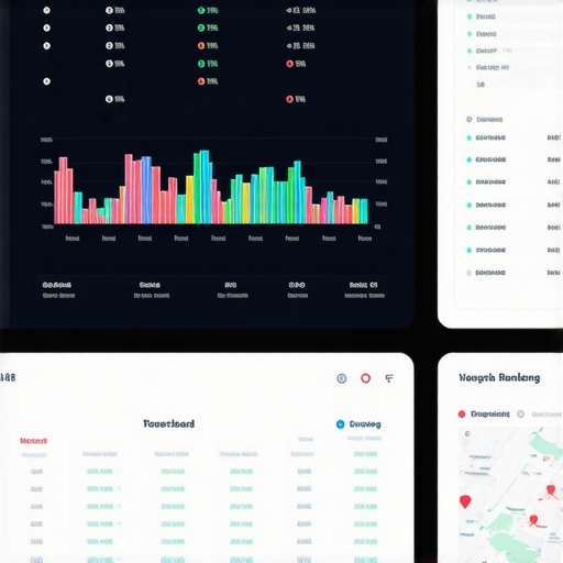 Screenshot of local SEO tools with charts and citation data for map optimization.