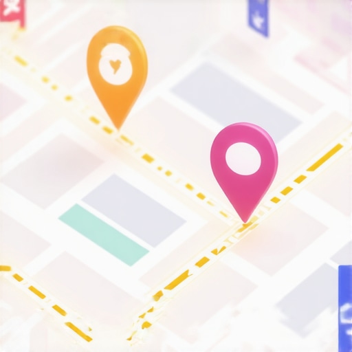 Diagram showing how Google connects local business data points for maps optimization.
