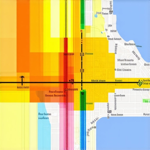 Local search grid tracking dashboard showing map ranking performance.