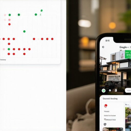 Advanced Local Maps Ranking Tools and Verification Local SEO grid tracking map and smartphone photo upload process.