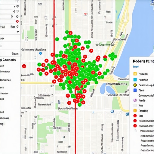 Advanced Local Ranking Grid and Category Analysis Tools A professional digital interface showing local map ranking data and competitor category analysis.