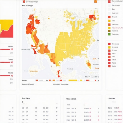 A visualization of local search signal depth and behavioral metrics on a digital map.