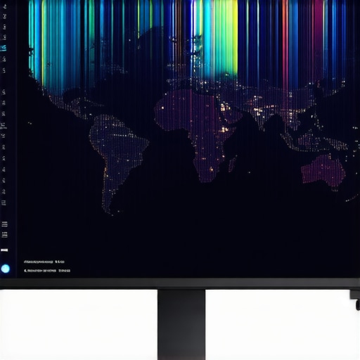 Digital heatmap showing business visibility signals and map ranking data on a professional dashboard.