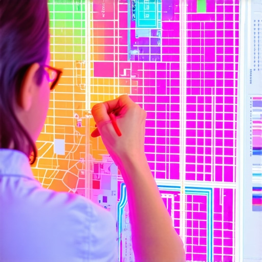 Heat map visualization of local business visibility and ranking signals