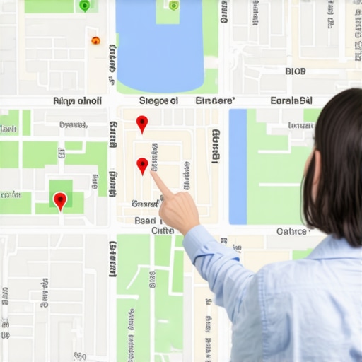 Visual representation of signal velocity and map ranking strength across different city blocks.