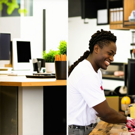 Comparison of authentic local business photos and generic stock images for Google Maps optimization.