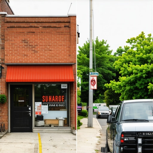 Comparison of stock photos and authentic business photos illustrating local SEO ranking signals.