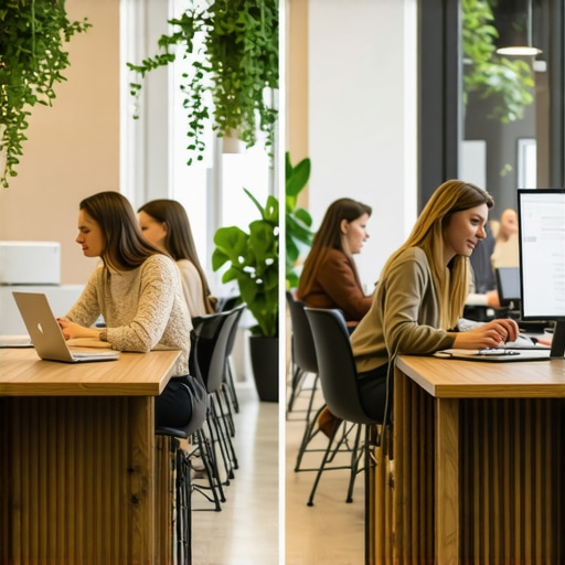 Comparison between stock and authentic business photos for local SEO.