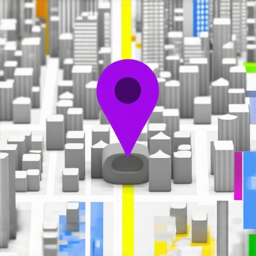 A visual representation of a business pin standing out in a crowded local map search result.