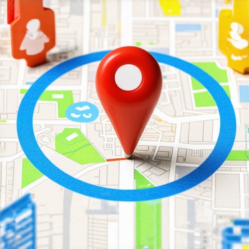 A visual representation of a local business map listing overcoming proximity filters to reach a wider neighborhood audience.