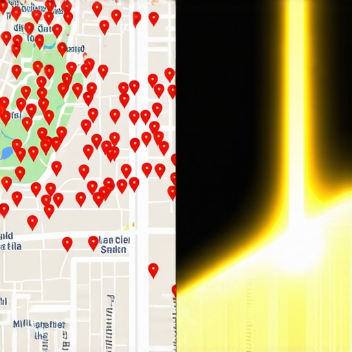 A visual representation showing the difference between disorganized local citation data and high-authority map optimization signals.
