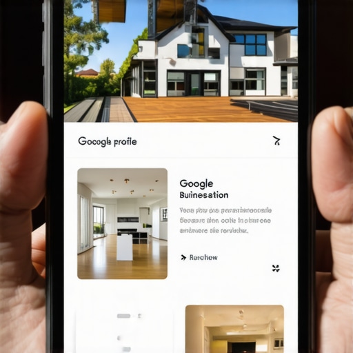 Smartphone screen showing a long detailed Google review with project photos