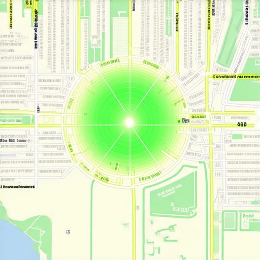 A visual representation showing the effectiveness of a concentrated local service area over a broad diluted radius for Google Maps ranking.