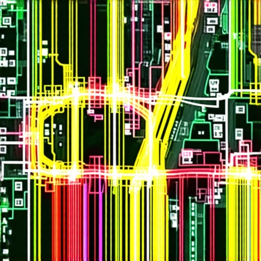 Visual representation of real-world foot traffic signals influencing Google Map rankings.