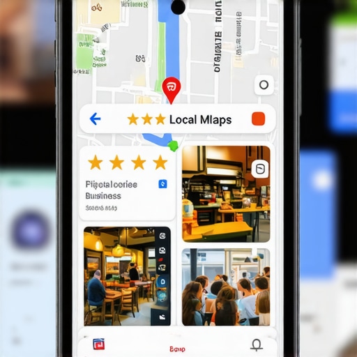 A smartphone screen showing a highly optimized local business profile in the Google Maps three-pack results.