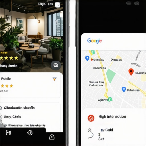 Comparison of local map ranking factors showing engagement beats review count.