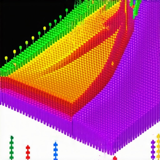 A 3D heat map showing local search rankings and entity density