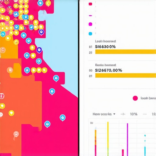 Comparison between unoptimized and professional map listing results showing increased visibility metrics.