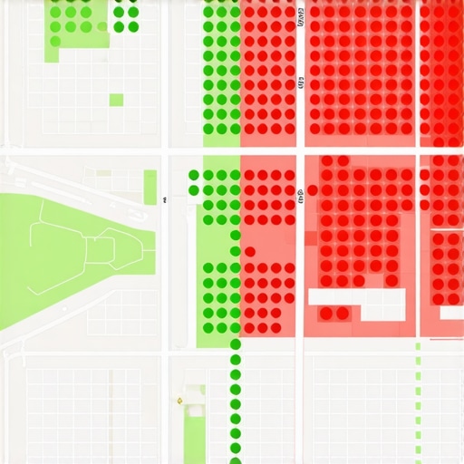 A visual representation of a local rank tracking grid used for map optimization.