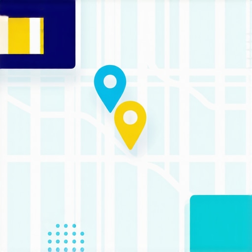 Illustration showing how local search rankings change based on user distance from a business.