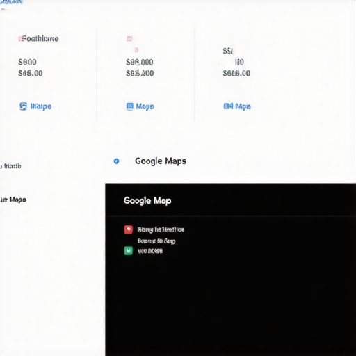 A modern digital dashboard displaying positive map tracking signals and local visibility metrics.