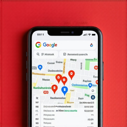 Close up of a business appearing in the Google Maps three-pack on a mobile phone.