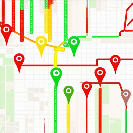 A visual heat map showing how local map optimization improves business visibility across different neighborhoods.