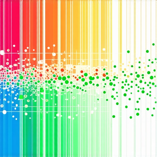A heatmap showing local visibility improvement for a business profile.