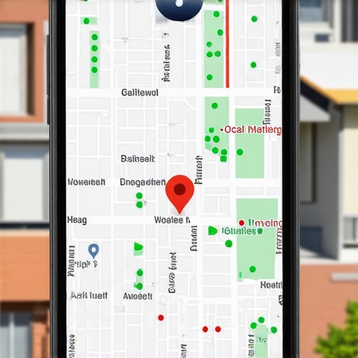 Local Search Grid Ranking Map A heatmap showing local search rankings across a city grid.