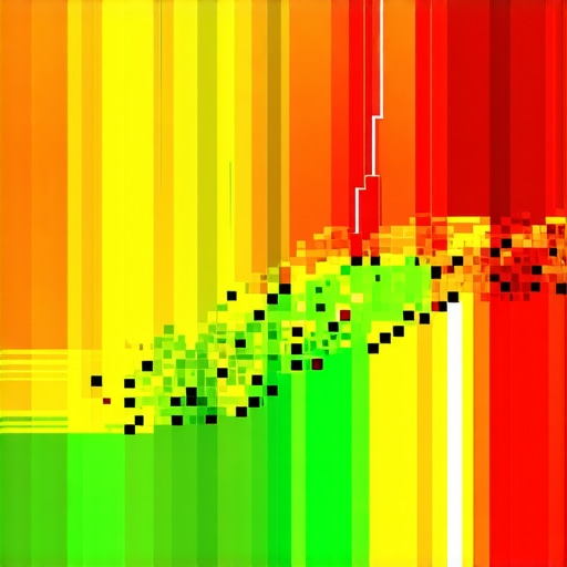 A geographic heat map showing the variance in Google Maps ranking across different city neighborhoods.