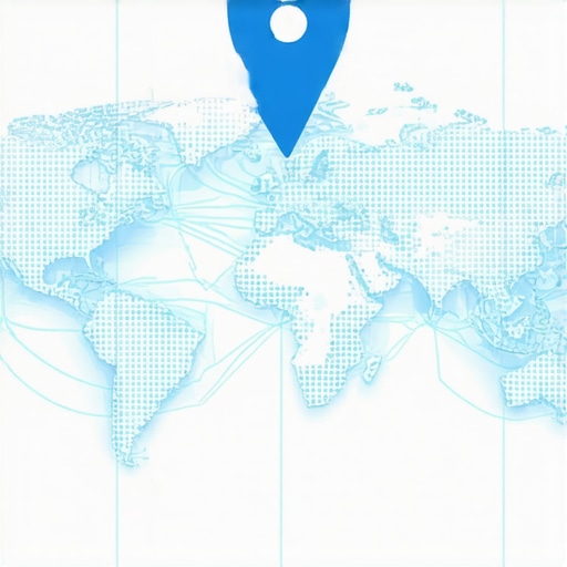 Visual representation of a business pin expanding its local reach on a digital map.