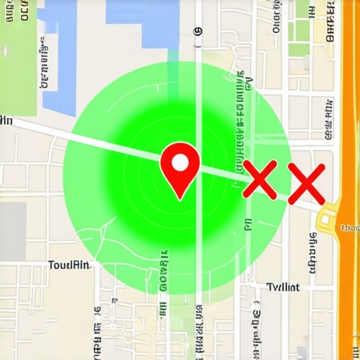 A conceptual map showing how a business can expand its local visibility radius through better signal alignment.