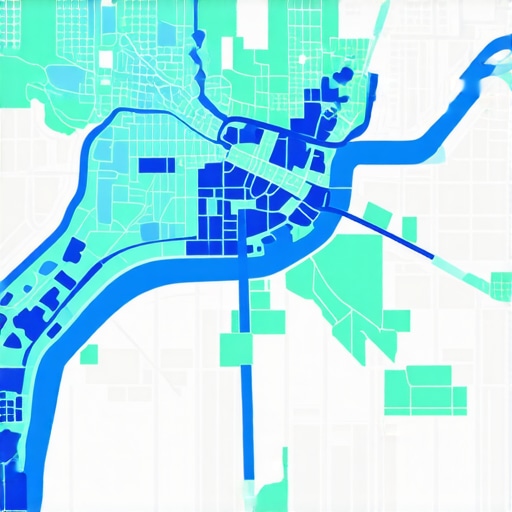 A detailed heatmap showing how local map rankings fluctuate across different urban areas.