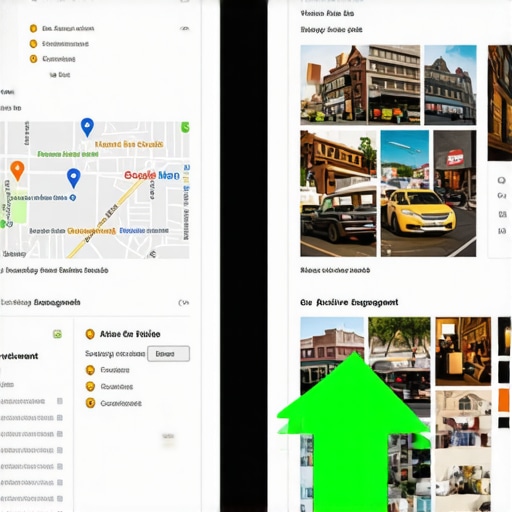 A visual comparison of a poorly maintained and a highly optimized Google Maps profile showing how fresh content affects rankings.