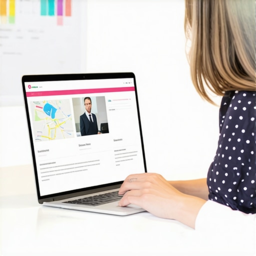 A split screen showing a Google Business Profile being optimized in two different languages for better local SEO.