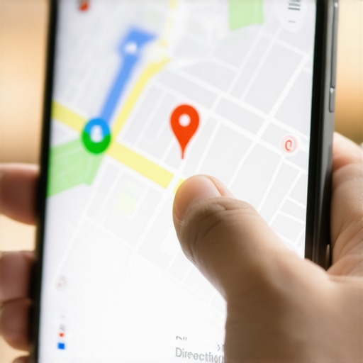 Smartphone screen showing a local business listing on maps