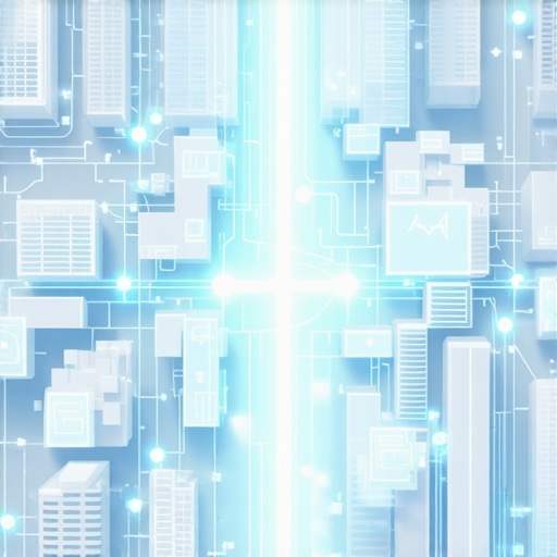Illustration of digital local search signals expanding beyond proximity limits on a city map.