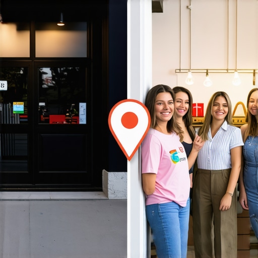 Comparison of effective versus ineffective business profile photos for local ranking.