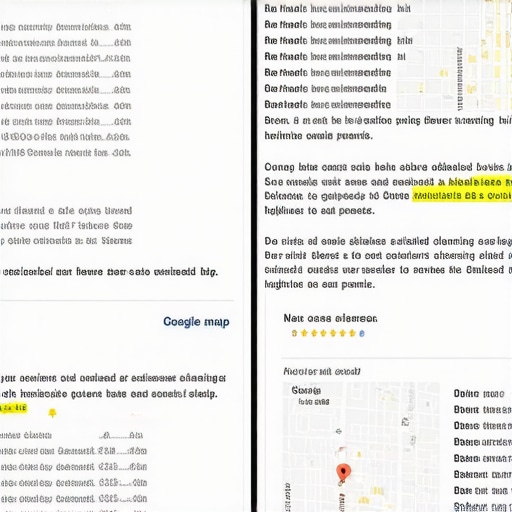 A comparison showing how detailed keyword-rich reviews help a business rank higher than those with generic star ratings.