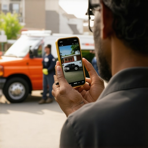 A business owner capturing authentic team photos for their local map profile