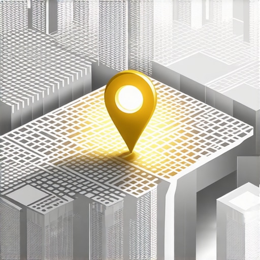 Standing Out in Local Map Results A gold map pin glowing brighter than others to represent superior local visibility optimization.