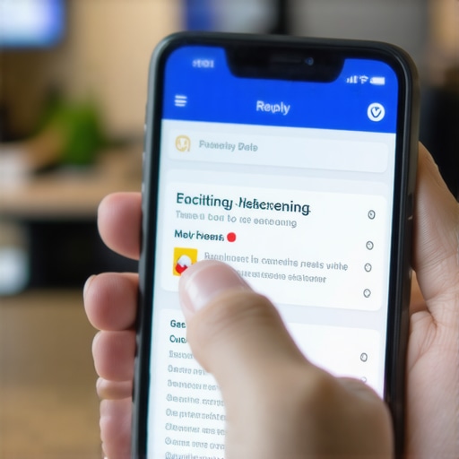 Strategic review responses for local SEO Business owner replying to a customer review on a smartphone