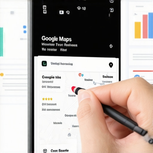 A business owner using professional tools to analyze map listing data and review patterns.