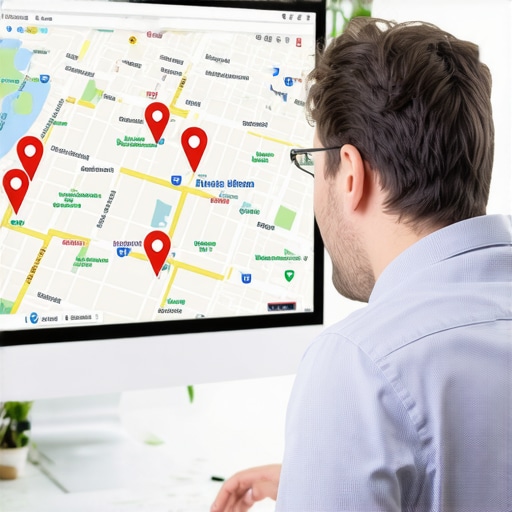 Business owner analyzing a Google Maps dashboard with high impressions but low conversion.
