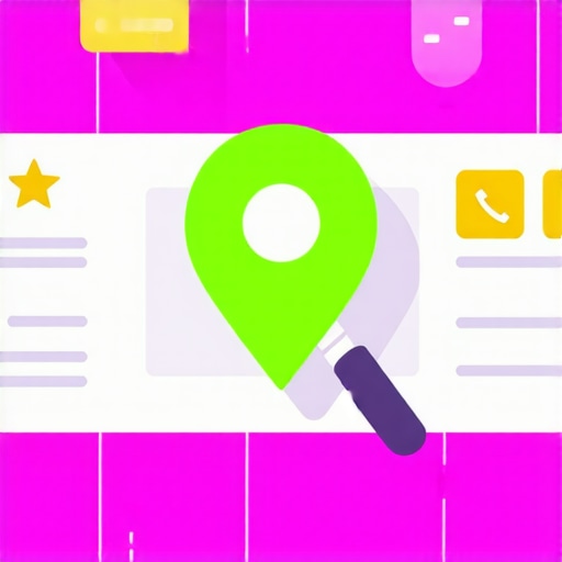 A digital representation of a law firm's profile gaining visibility through interaction signals on a local map.